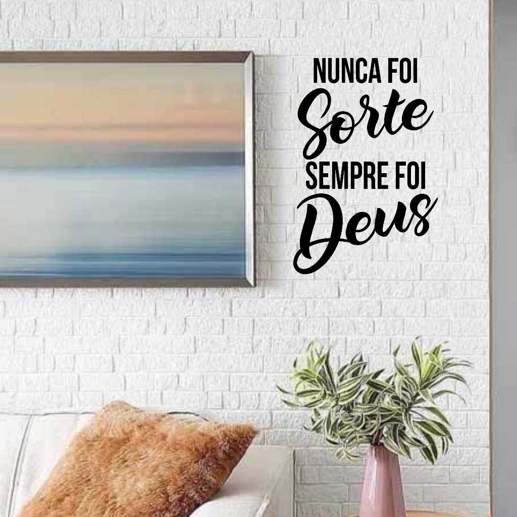 Foto principal de Nunca Foi Sorte, Sempre Foi Deus – 25x20cm